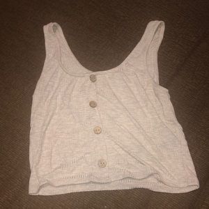 Cream crop top